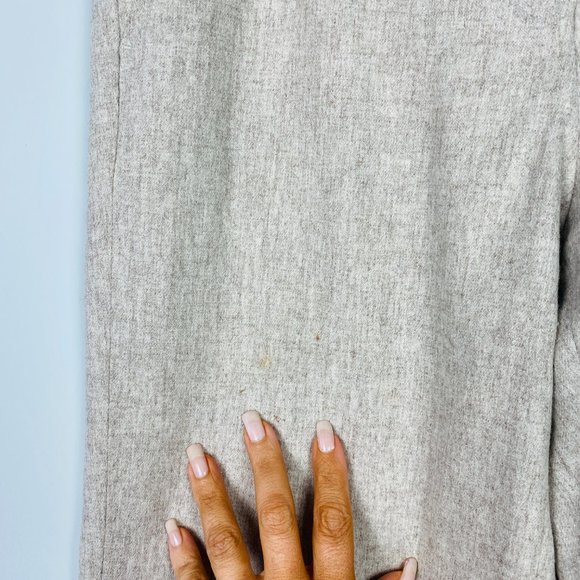 Ann Taylor Beige Neutral Wide Leg Wool Pants Sz 6 - Picture 7 of 12